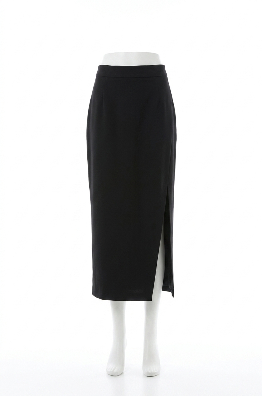 NEW FRANK LYMAN bristol long skirt in black